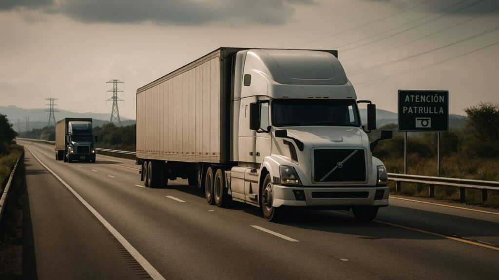 Camiones de carga circulan en carreteras mexicanas en medio de preocupación empresarial por inseguridad y extorsión