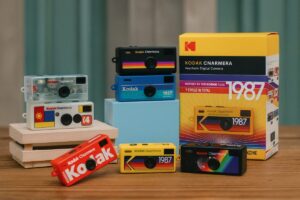 Cámara retro Kodak Chamera de 28 dólares en Japón, vinculada a nostalgia y coleccionismo