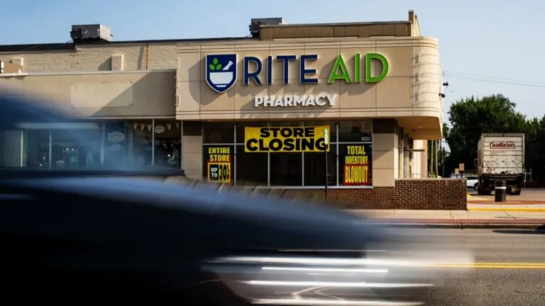 Rite Aid anuncia cierres de tiendas en Estados Unidos en medio de su bancarrota y proceso de reestructuración empresarial
