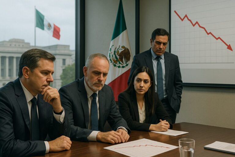 Empresarios frente a un panorama incierto para la inversión en México, con señales de preocupación y caída en la confianza empresarial
