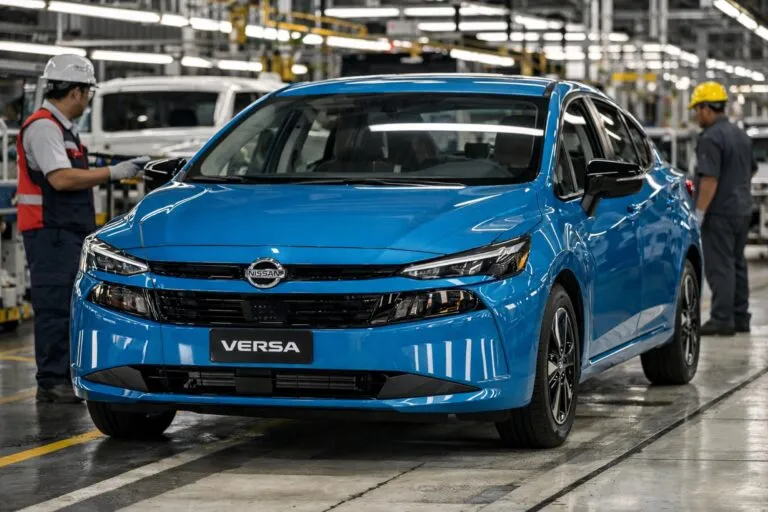 Nissan Versa 2026 producción en planta de Aguascalientes reforzando manufactura automotriz mexicana