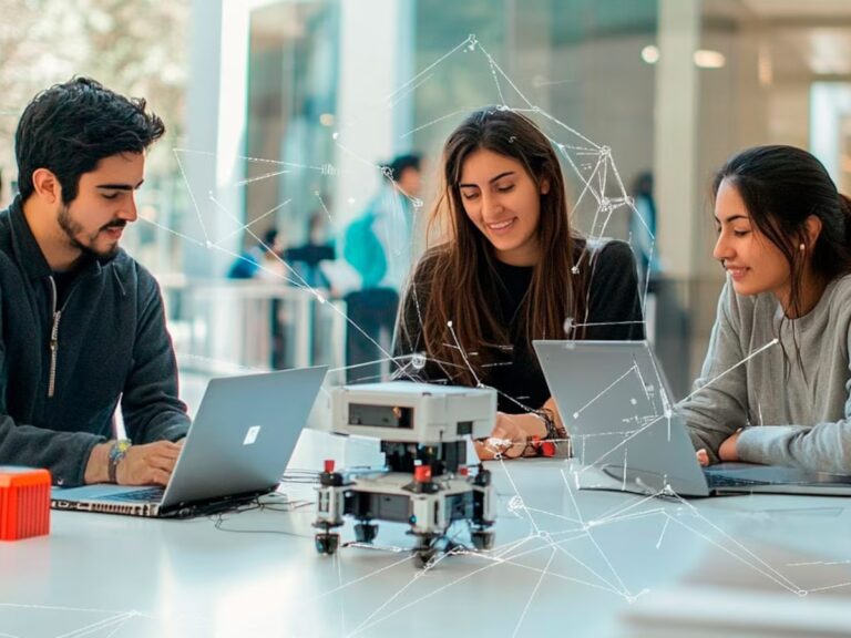 Ejecutivos analizando implementación de inteligencia artificial en empresas y enfrentando barreras organizacionales y de liderazgo