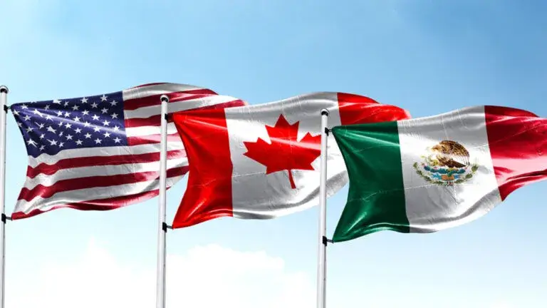 Imagen editorial sobre crisis en Sinaloa, tensión política y negociaciones comerciales del T-MEC en México