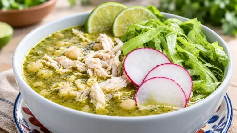 Plato de pozole blanco preparado con maíz, carne, rábanos y lechuga, cuyo costo para seis personas fue calculado por Profeco.