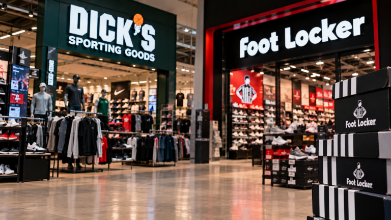 Tiendas Dick’s Sporting Goods y Foot Locker en un espacio comercial