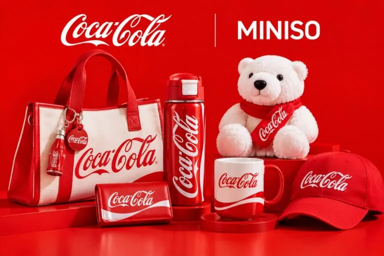 Miniso y Coca-Cola presentan una colección de accesorios, termos, bolsas y productos coleccionables